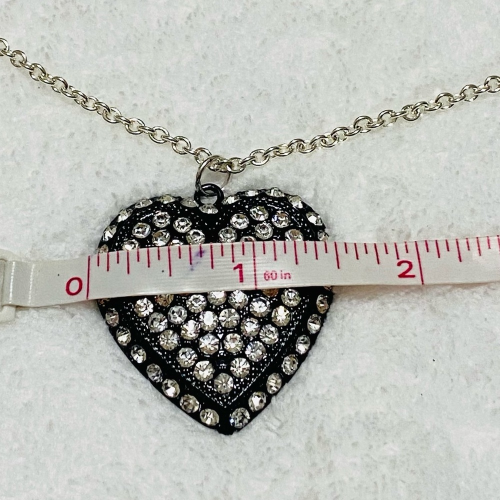 Heart Rhinestone Necklace - Picture 5 of 5